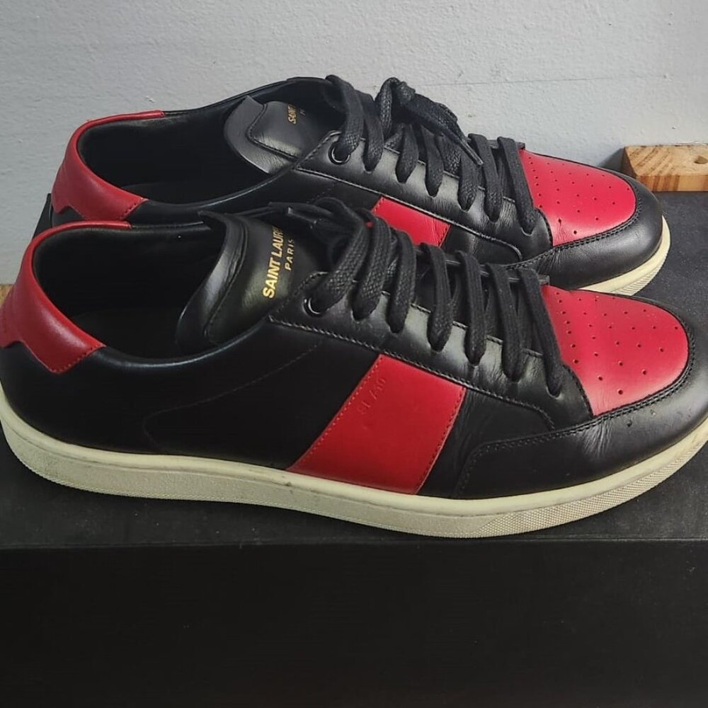 Saint Laurent Sneakers, Red and Black